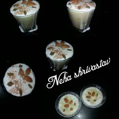 A picture of Dryfruits creamy cornflour pudding.