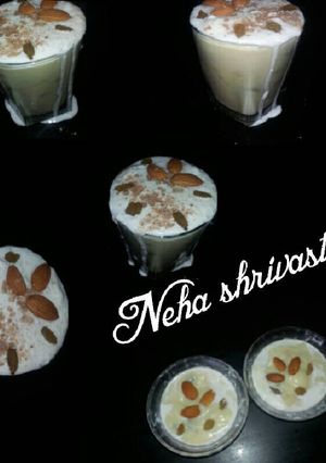 A picture of Dryfruits creamy cornflour pudding.