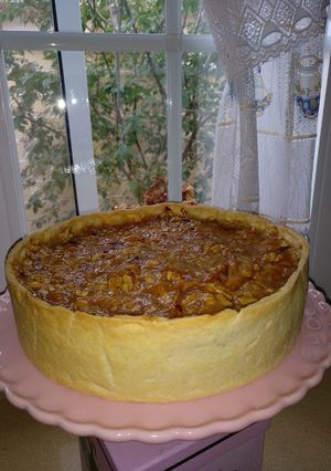 Una foto de Tarta rústica de manzana
