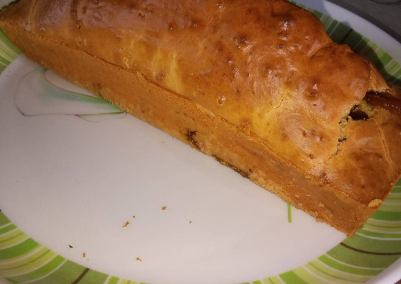 Budín con dulce de batata