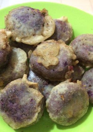 Foto resep Ubi ungu penyet