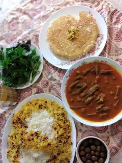 عکسی از دستور خورشت بامیه