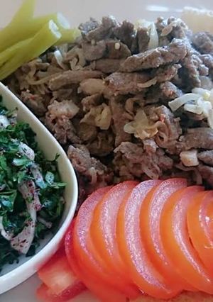 A picture of Homemade Beef Shawarma 😍 My Motto: Homemade Food is Always Better.