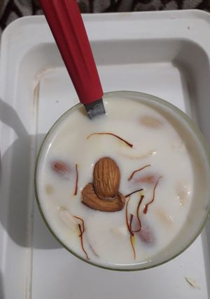 A picture of Kesar badam kheer.