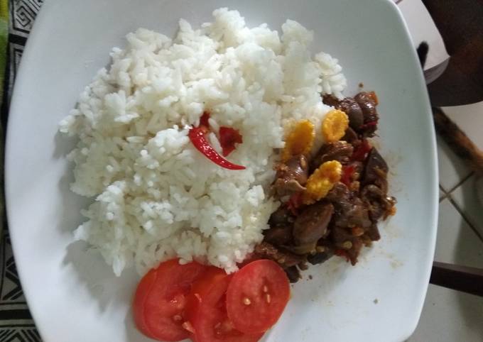 Standar Resep membuat Jantung ayam gongso sederhana  menggugah selera