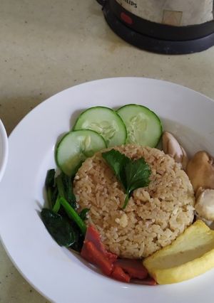Foto resep Chicken Rice with Rice Cooker