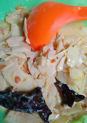 Foto resep Sayur rebung kuah santan