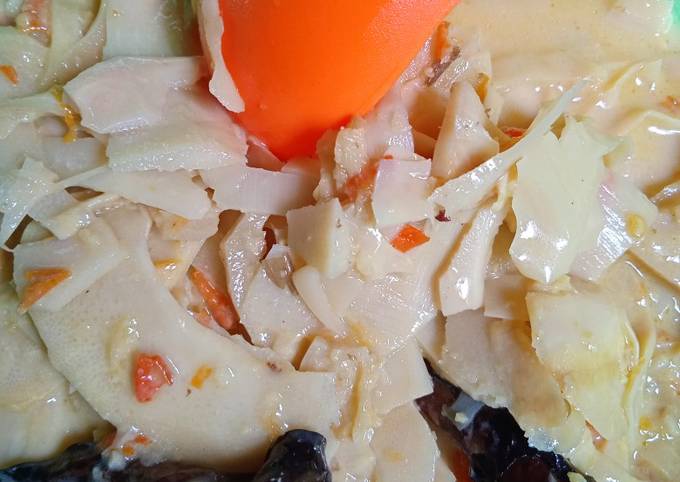 Ini dia! Cara  memasak Sayur rebung kuah santan  spesial