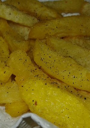 A picture of Turmeric fries.