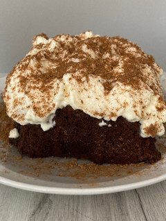 Una foto de Tarta de café y chocolate con especias