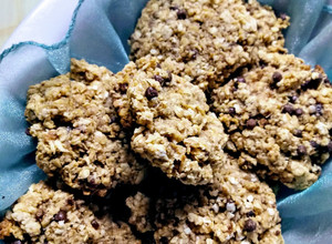 Una foto de Galletas de avena, banana y semillas