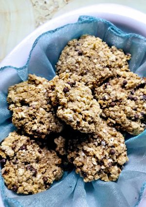 Una foto de Galletas de avena, banana y semillas