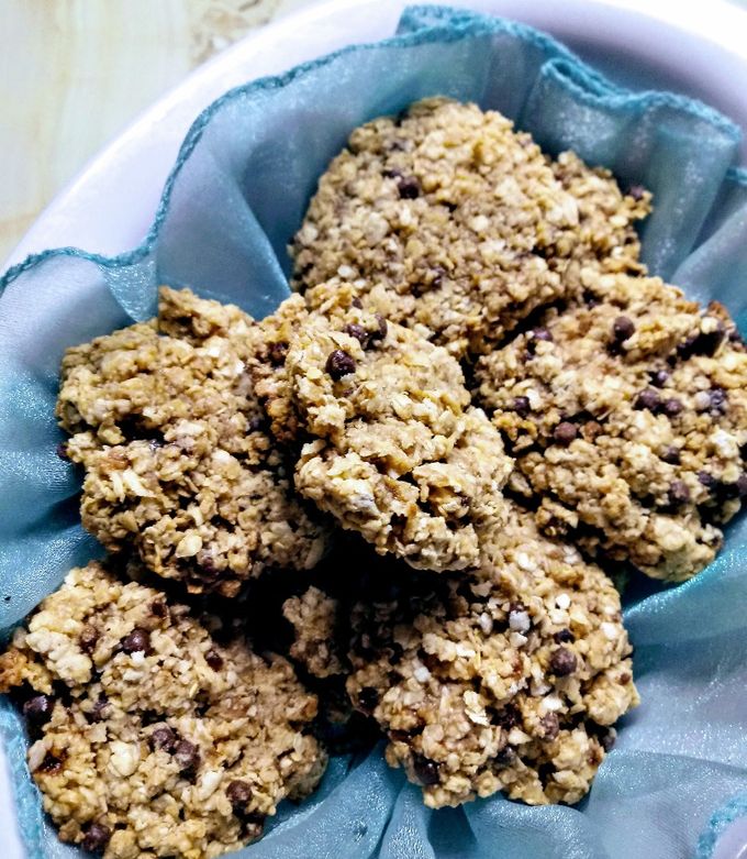 Una foto de Galletas de avena, banana y semillas