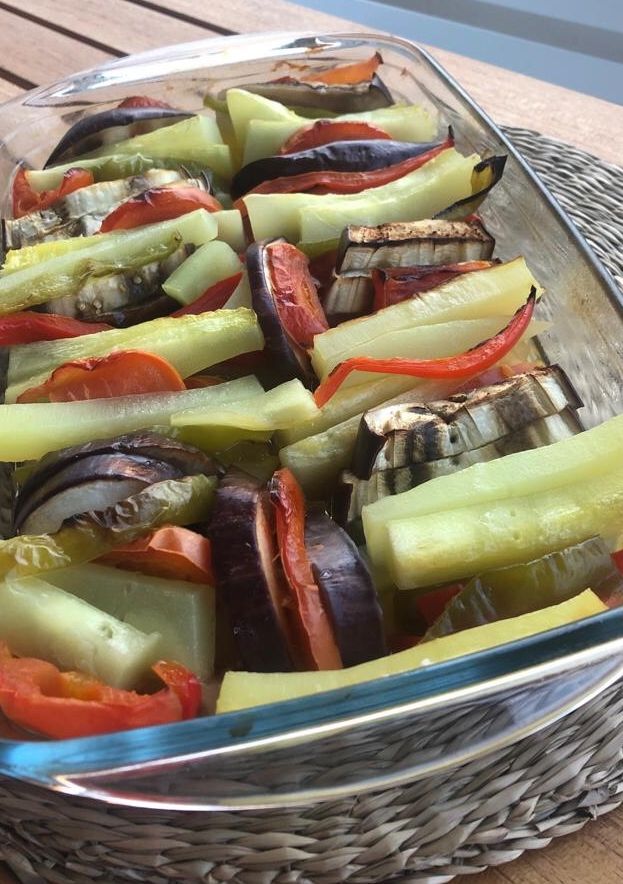 Una foto de Ratatouille de calabacin y berenjenas