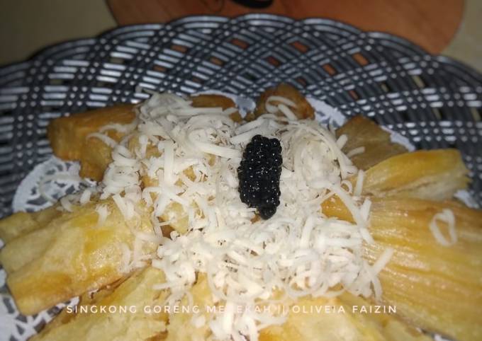 Bagaimana Menyiapkan 290) Singkong Goreng Merekah, Lezat