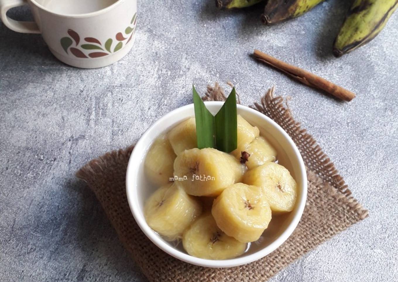 Setup kolak pisang khas semarang