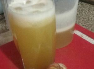 Una foto de Agua de naranjilla (lulo)