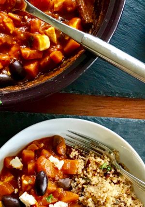A picture of Butternut Squash Tagine.
