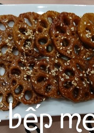 Hình của món Củ Sen kho chay.