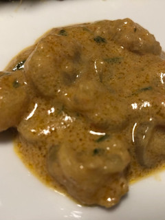 Una foto de Gambas al curry