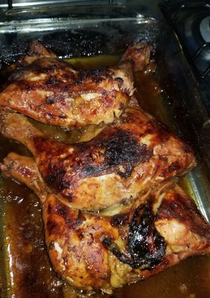 Una foto de KETO: Piernas de pollo horneadas