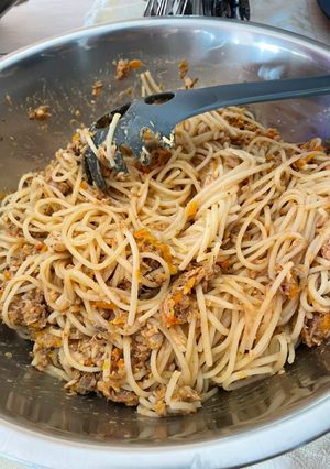 Una foto de Pasta con atún mega deliciosa 👌🏻