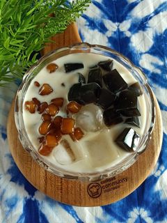 Foto resep Es Boba Nutrijell Cincau