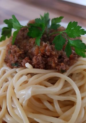 صورة لوصفة سباغيتي بولونيز