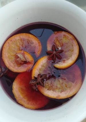 Une photo de Jus de raisin chaud aux épices