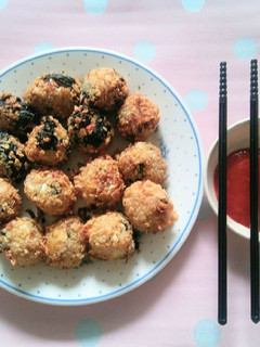 Foto resep Jumeokbap ayam goreng tepung oat