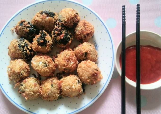 Jumeokbap ayam goreng tepung oat