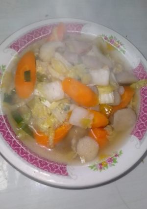 Foto resep Sayur sawi putih bakso