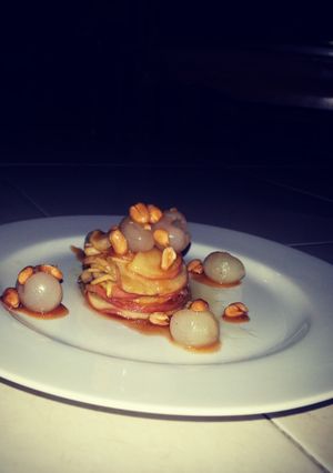 Foto resep lengkeng apel kacang karamel