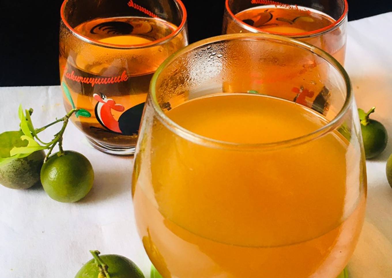 Minuman Jeruk Cui Madu Hangat