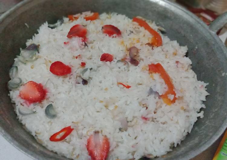 Cara Gampang Membuat Nasi liwet strawberry Anti Gagal