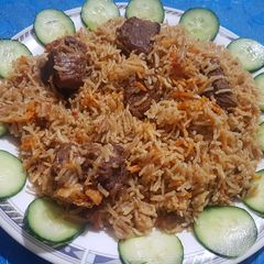 Beef mix masala biryani A picture of Beef mix masala biryani.