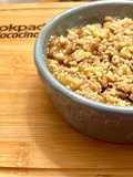 🍎 Mini tarta crumble de manzana en microondas 🍎