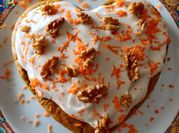 Una foto de carrot cake con harina de avena