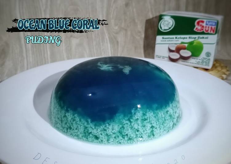 Ocean Blue Coral Puding