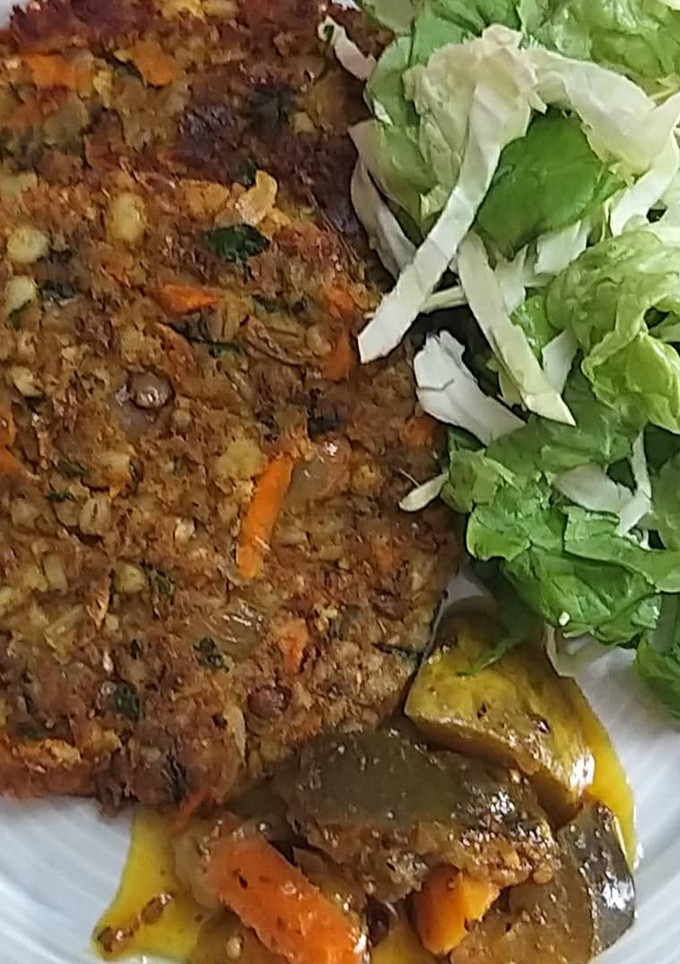 Una foto de Medallones Vegetales de Cereal y Legumbre