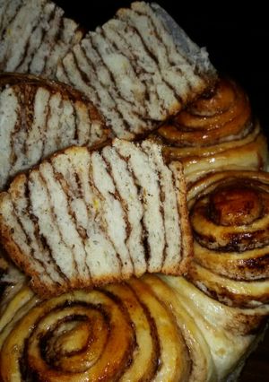 Una foto de Torta 80 golpes tipo cebra😋