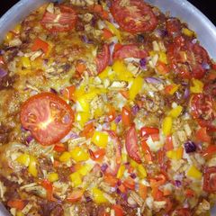 A picture of Vegetable Pizza.
