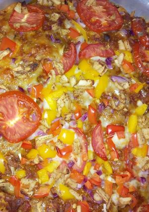 A picture of Vegetable Pizza.