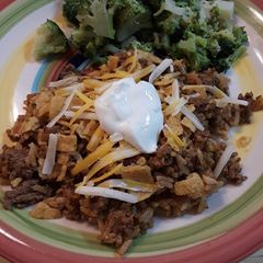 A picture of Homemade Hamburger Helper - Crunchy Taco Style.