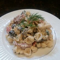 A picture of Brad's Easter pasta salad.
