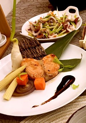 香煎鮭魚佐紅酒醋 的食譜成品照片