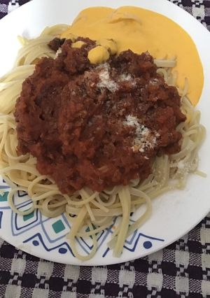 Una foto de Tallarines rojos