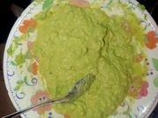 Una foto de guacamole rápido
