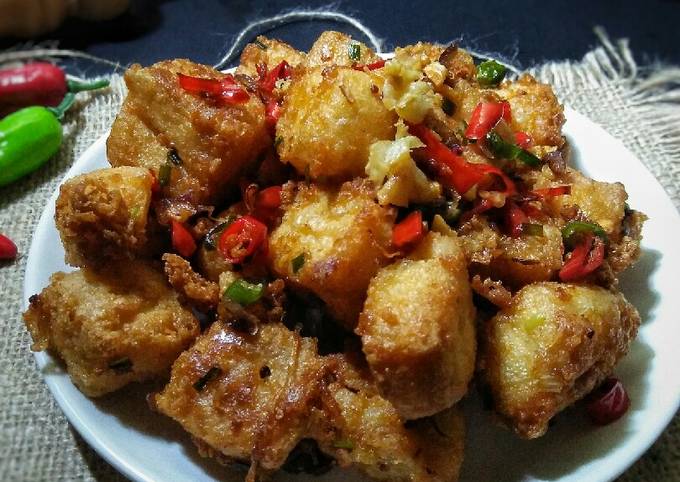 Tahu krispi cabe garam