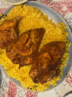 صورة لوصفة ارز مندي بالدجاج